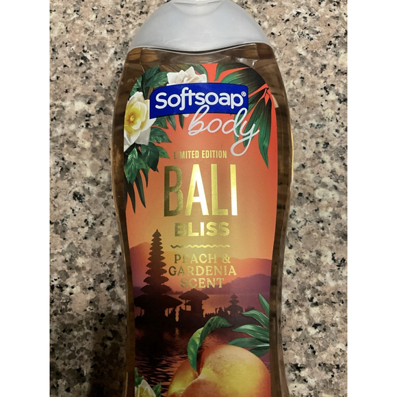 Softsoap Body Limited Edition BALI BLISS Body Wash PEACH & GARDENIA 20 oz - Picture 3 of 7
